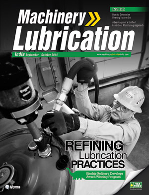 Machinery Lubrication India, September – October, 2014