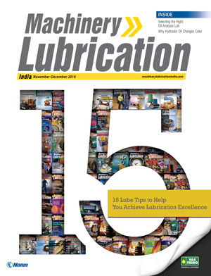 Machinery Lubrication India, November – December, 2016