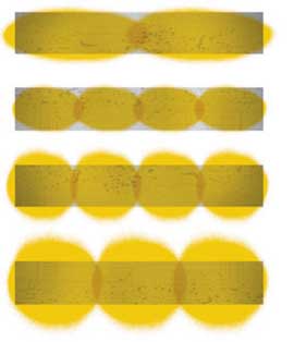 Figure 8. Correct Lubricant Spray Pattern on Open-Gear Tooth Flanks