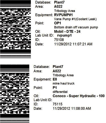 Figure 4. A “route” of points represented by sequenced machine-readable sample labels Figure 4. A “route” of points represented by sequenced machine-readable sample labels