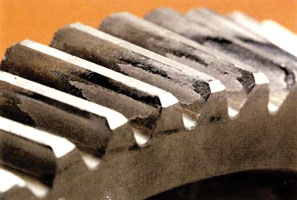 Micropitting often will have a pattern that indicates misalignment. Micropitting often will have a pattern that indicates misalignment.