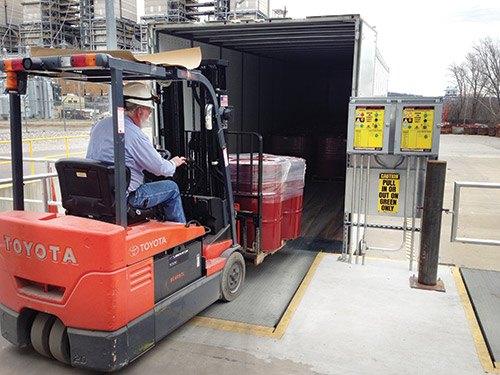 The new lube room is also fork-lift accessible. The new lube room is also fork-lift accessible.