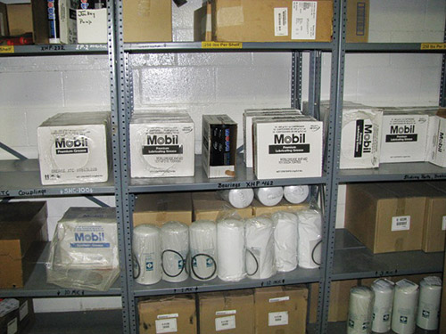 Filters, grease and other supplies are now stored in a nearby storage room, which doesn’t require the same controlled environment. Filters, grease and other supplies are now stored in a nearby storage room, which doesn’t require the same controlled environment.