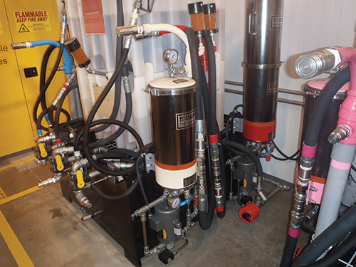 Dedicated storage tanks with filtration capabilities are now in use. Dedicated storage tanks with filtration capabilities are now in use.