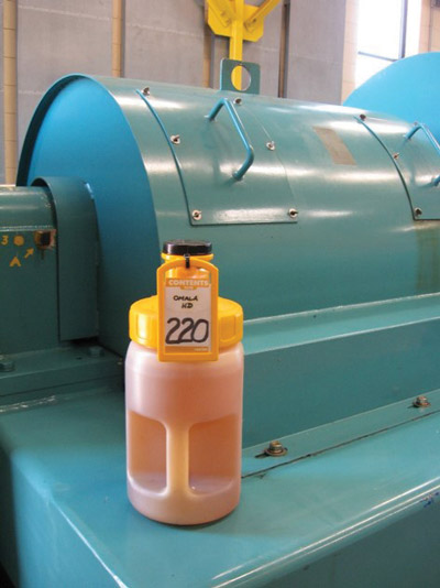 An ISO VG 220 synthetic gear oil replaced the original oil. An ISO VG 220 synthetic gear oil replaced the original oil.