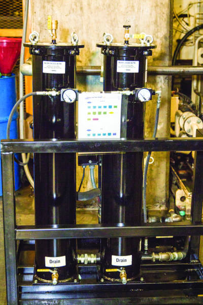 A kidney-loop system was installed to make it easier and more cost efficient to manage and maintain filters