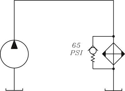 Figure 4. A check valve may also be used as a relief valve to protect a heat exchanger. Figure 4. A check valve may also be used as a relief valve to protect a heat exchanger.