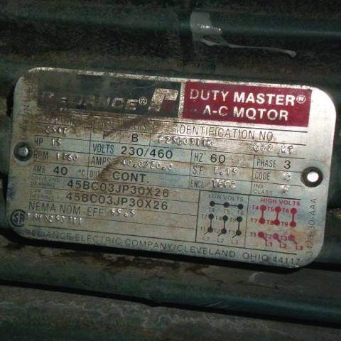 Example of an equipment tag Example of an equipment tag