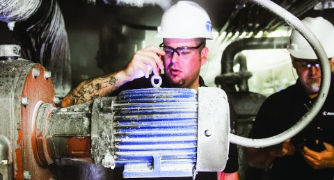 Electric motor inspection tasks