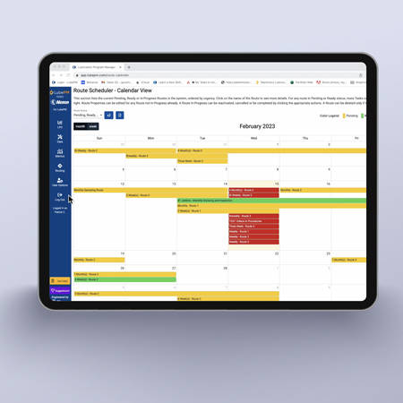 Smart phones machinery lubrication scheduling