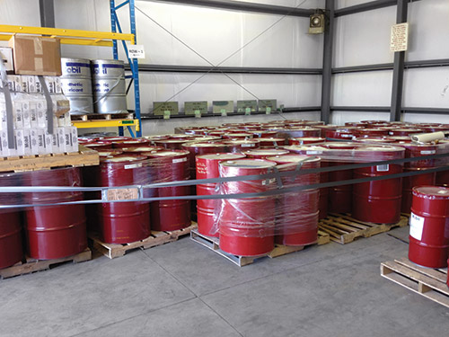 The Indiana-Kentucky Electric Corp. was able to reduce its lubricant inventory from 177 oil drums to 50. The Indiana-Kentucky Electric Corp. was able to reduce its lubricant inventory from 177 oil drums to 50.