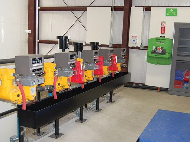 All bulk and packaged lubricants are dispensed utilizing temperature-corrected flow meters. All bulk and packaged lubricants are dispensed utilizing temperature-corrected flow meters.