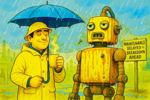 Chai for Us, Care for Them – Monsoon Maintenance: Human-Machine Edition